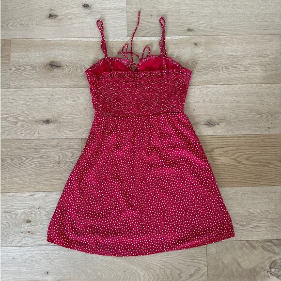 Princess Polly - Love Birds Mini Dress in Red & White - Picture 5 of 6